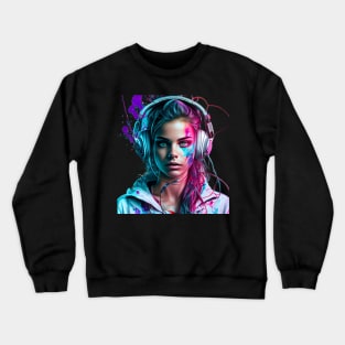 Techno Girl 3 Crewneck Sweatshirt